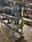 Industrial Auger Mixer with Hopper – Mobile Unit on Casters