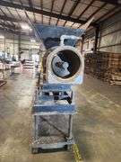 Industrial Auger Mixer with Hopper – Mobile Unit on Casters