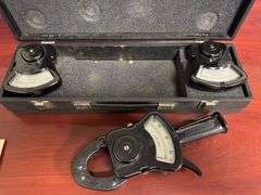 Vintage Columbia Electric Tong Test Ammeter Set – 3 Heads in Case