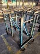 50” X 26” X 51” Blue Rack Trolley