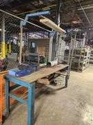 8' Steel WorkTable w Overhead Light