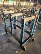 54” X 26” X 47”  Blue Rack Trolley