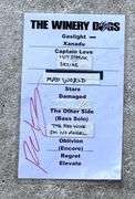 Richie Kotzen's Personal Stage Setlist – Winery Dogs Final Tour (Signed)