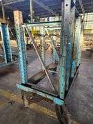 50” X 26” X 51” Blue Rack Trolley