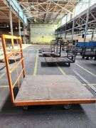 68” X 52” X 60” Steel Frame Wooden Deck Platform Dolly