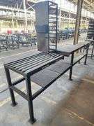 138" Long Steel Work Table