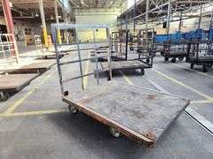 68” X 52” X 60” Steel Frame Wooden Deck Platform Dolly