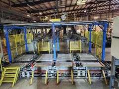 ALVEY 800 PALLETIZING SYSTEM w/ ROBOTIC PALLETIZER & CONVEYORS – (5 STATION LINE)