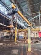 1/4 Ton Jib Crane w/ DEMAG Electric Hoist – Mounted – See Images