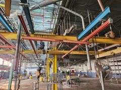 DEMAG Hanging Gantry Rail System w/ 550 lb Electric Hoist – 3 Beam Track Assembly Only