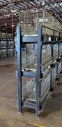 Industrial Shelving Rack   W/Cage Bins