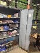 Metal Cabinet w Contents
