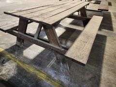 71 Long Wood Picnic Table