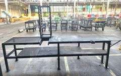 138" Long Steel Work Table