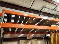 Bid x 2 Sections of Pallet Rack Back wall Warehouse of Factory Outlet