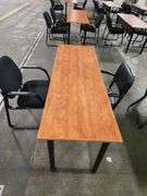 Office Training Desk – 71" x 23.5" x 28.5" with (2) Chairs Included
