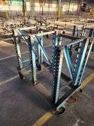 50” X 26” X 51” Blue Rack Trolley