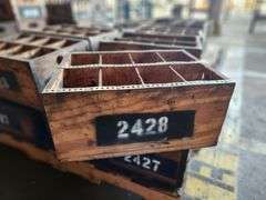 Bid is X 12 Wooden Crates 

19” X 14” X 9” 

19” X 14” X 7”