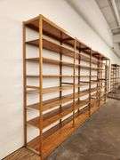 Bid is X 4 Sections Shelving Racks 49”X 18”