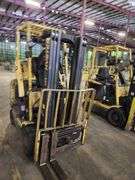 HYSTER 4,500 lb Electric Forklift – Model E45XM2-27 – 189" Lift Height – NO BATTERY