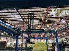 ALVEY 800 PALLETIZING SYSTEM w/ ROBOTIC PALLETIZER & CONVEYORS – (5 STATION LINE)