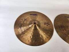 Signed 14” Paiste 400 Hi-Hat Cymbal Pair – Personally Used by Richie Kotzen