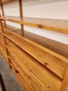 Bid is X 4 Sections Shelving Racks 49”X 18”