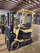 HYSTER 4,500 lb Electric Forklift – Model E45XM2-27 – 189" Lift Height – NO BATTERY