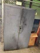Metal Cabinet w Contents