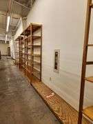 Bid is X 4 Sections Shelving Racks 49”X 18”