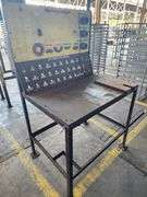 41" long Steel Worktable With Overhead Fan