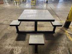 Aluminum Diamond Plate Picnic Table