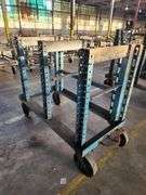 54” X 26” X 47”  Blue Rack Trolley