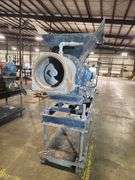Industrial Auger Mixer with Hopper – Mobile Unit on Casters
