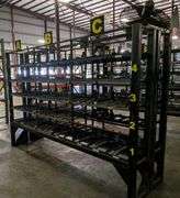 Industrial Parts Shelving Rack With Fan