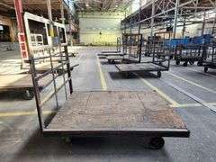 68” X 52” X 60” Steel Frame Wooden Deck Platform Dolly