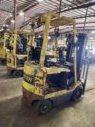 HYSTER 4,500 lb Electric Forklift – Model E45XM2-27 – 189" Lift Height – NO BATTERY