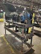 Industrial Auger Mixer with Hopper – Mobile Unit on Casters