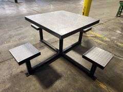 Aluminum Diamond Plate Picnic Table