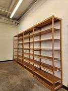 Bid is X 4 Sections Shelving Racks 49”X 18”