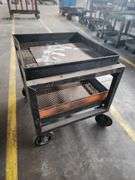 36” X 32” X 36” Metal 2-Tier Rolling Carts