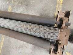 Mesh Belt Dispenser / Uncoiler – 92” Frame w/ Stainless Roll