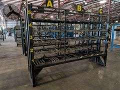 Industrial Parts Shelving Rack With Fan