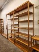 Bid is X 4 Sections Shelving Racks 49”X 18”