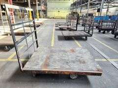 68” X 52” X 60” Steel Frame Wooden Deck Platform Dolly