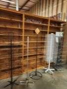 All Shelving, Fixtires, Displays and File Cabinet in Storage Area Factory Outlet Store