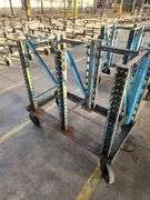 50” X 26” X 51” Blue Rack Trolley