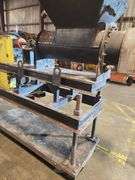Industrial Auger Mixer with Hopper – Mobile Unit on Casters
