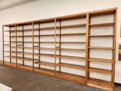 Bid is X 4 Sections Shelving Racks 49”X 18”