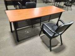 Office Training Desk – 71" x 23.5" x 28.5" with (2) Chairs Included